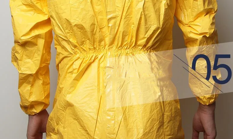 DuPont C Type 3 High Concentration Chemical Protective Clothing Strong Acid Alkali Pesticide Paint Toxic Dust Safety Work Suit