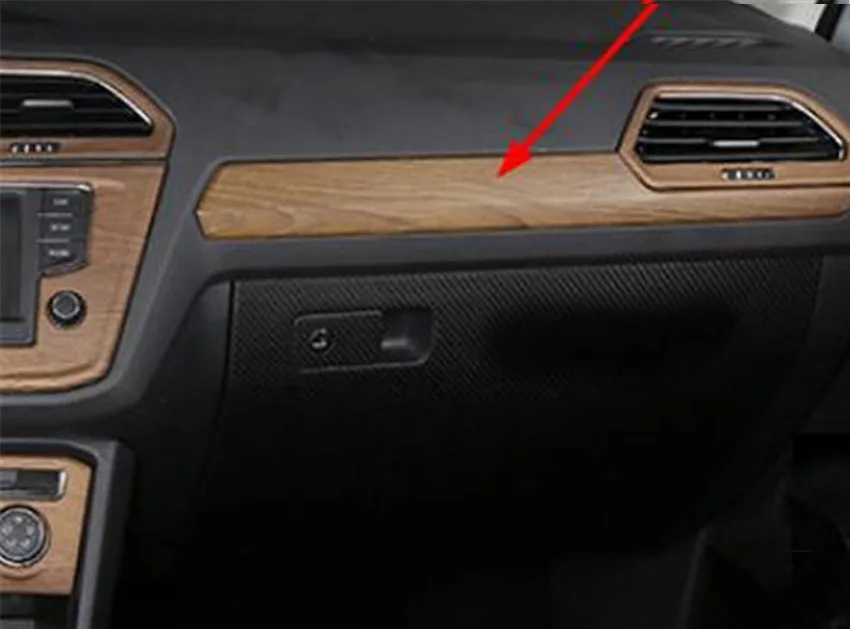 1 шт. декоративная крышка для приборной панели Volkswagen VW Tiguan MK2 2016 2018|Наклейки на