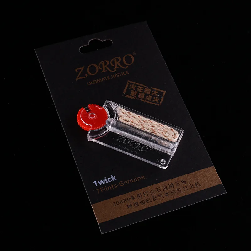 Оригинальный Zorro кремень камни для ZIPPO прикуривателя Замена 7 и 1 Медь фитиль