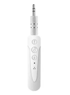 White Bluetooth приемник автомобильный Bluetooth AUX 3,5 мм музыкальный Bluetooth аудио приемник Громкая связь вызов автомобильный передатчик Авто адаптер - Цвет: White