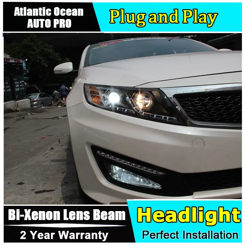 Автостайлинг для Kia K5 фары 2011-2014 optima светодиодный ные DRL линзы двойной луч HID