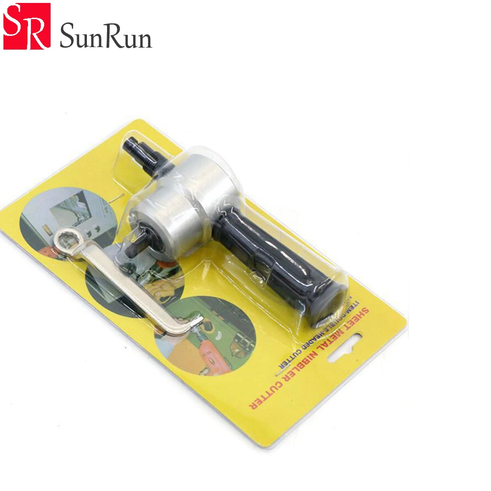 

Free shipping 1Set double head metal sheet cutter Iron skin electric punching copper aluminum cutting tool