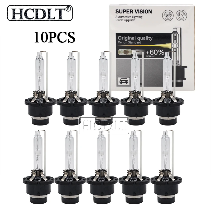HCDLT 10 шт. HID Xenon D2S D4S D2R D4R 55 Вт 5000 К Автомобильная фара Лампа Белый 6000 4300 8000 35