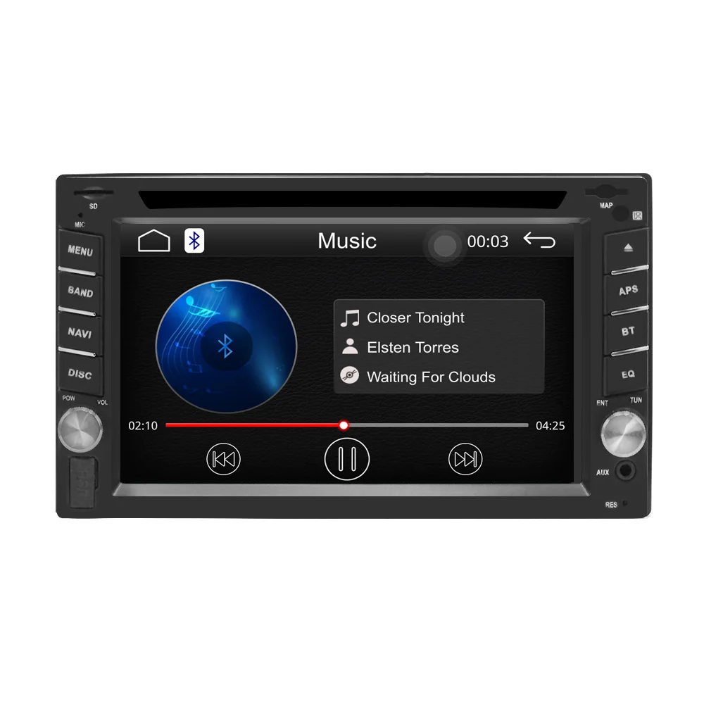2din автомобильный DVD Радио Универсальный Авторадио carplay стерео In-Dash FPS Bluetooth USB/SD/AV-IN управление рулем сенсорный FM AM CAM