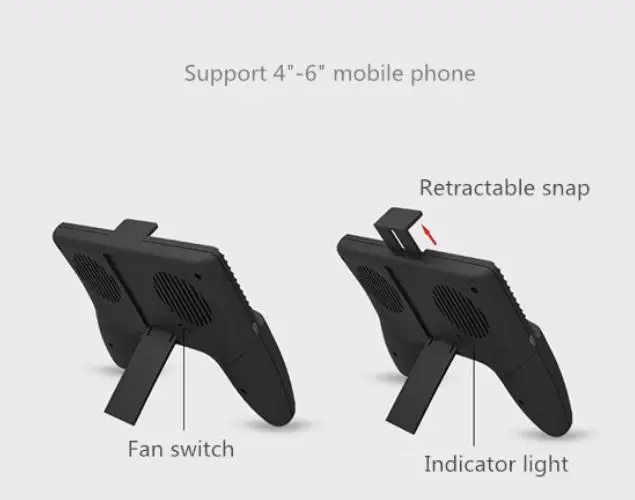Держатель для смартфона BEESCLOVER с охлаждающим кулером ручной вентилятор