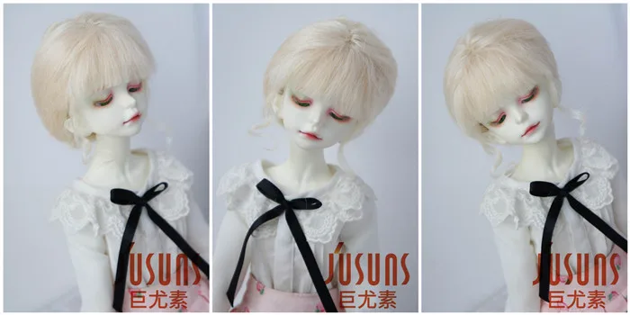 JD160 1/6 1/4 1/3 модные парики из мохера для кукол мягкий парик BJD Размер 6-7 дюймов 7-8 дюймов 8-9 дюймов, классика аксессуары для кукол