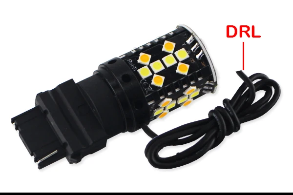 IJDM нет Hyper Flash 3156 светодиодный Canbus PY27W T25 горки белый/желтый светодиодный лампы для Габаритные огни/указатели поворота 12 V
