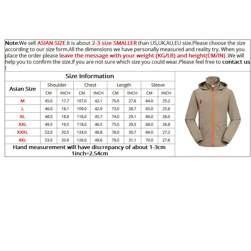 Мужская быстросохнущая куртка NaranjaSabor водонепроницаемая на весну лето 2020|men waterproof