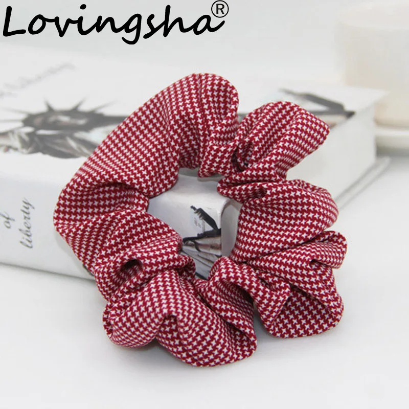 LOVINGSHA Hair Accessories For Women Brand Ladies Hair Tie Lady Scrunchies Ponytail Hair Female Girl Holder Rope ATC008
