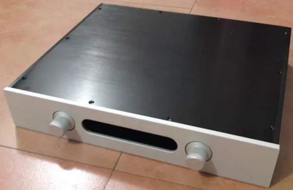 DIY чехол для усилителя 430*80*358 мм 4308 полностью алюминиевый корпус усилителя/чехол