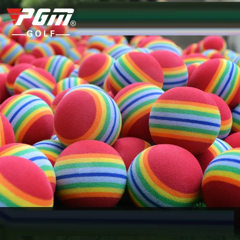 Pgm 1 шт. губка для гольфа мягкие радужные шары тренировочные мячи игры в