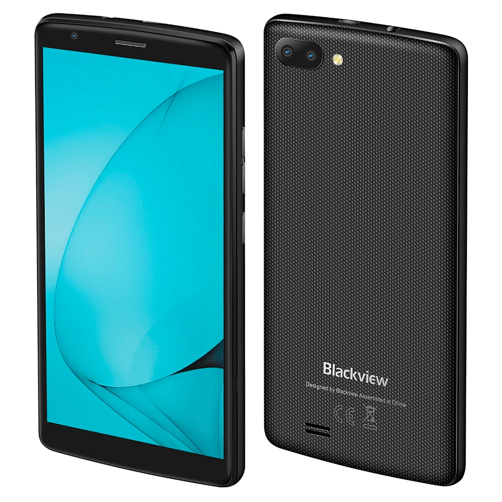 Оригинал Blackview A20 смартфон 18:9 5 &quotHD Android Go двойной сзади Камера 1 ГБ + 8 MT6580M 5MP 3g gps WCDMA