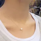 Женское ожерелье с подвеской из искусственного жемчуга