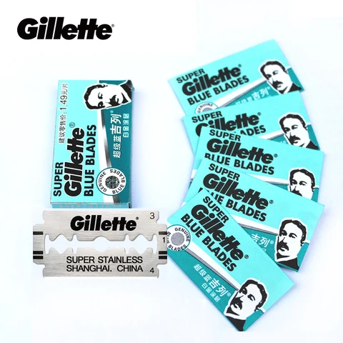 Лезвия Gillette Super Blue для бритья 5 лезвий 2 упаковки