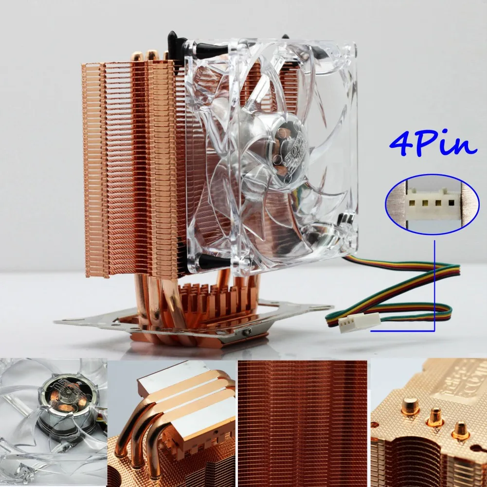 Контроллер вентилятора 2016 Прямые Продажи Горячие Кулера Компьютер 4pin Меди