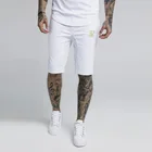 Мужские хлопковые Sik шелковые спортивные штаны с вышивкой для фитнеса бодибилдинга повседневные Джоггеры для тренировок Брендовые спортивные короткие штаны Спортивная одежда