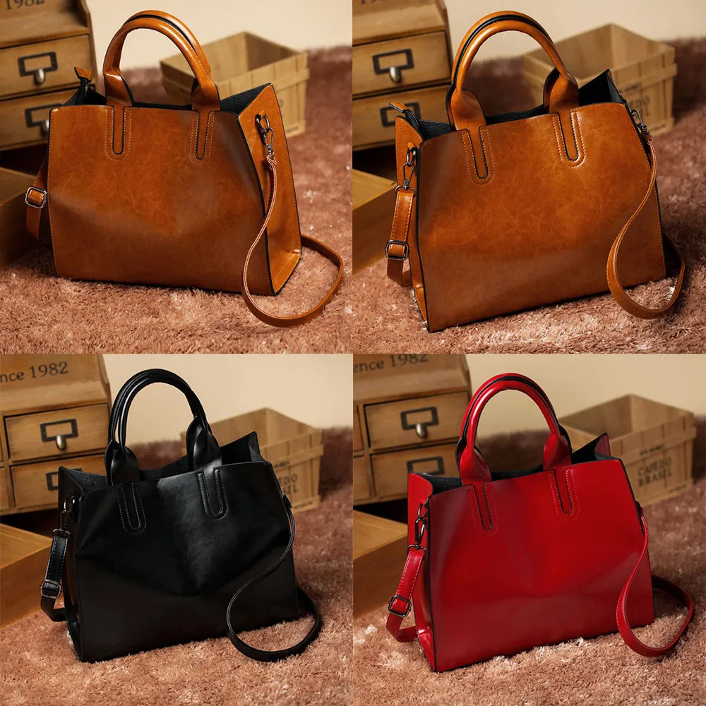 

Women Bag Fashion Leather Handbag Messenger Shoulder Satchel carteras mujer de hombro y bolsos torebka damska shopper