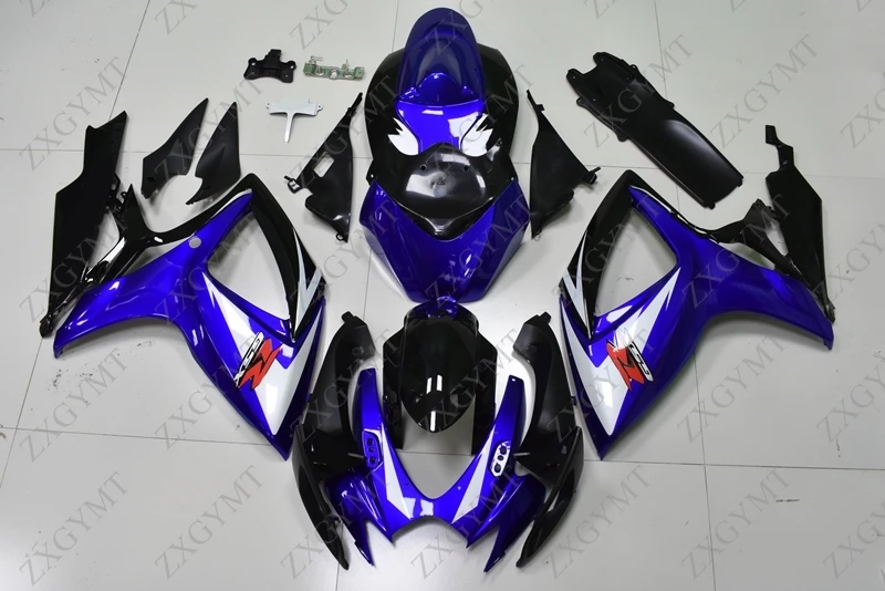 Всего тела Наборы GSX R 600 2006-2007 K6 детали корпуса синие, черные GSX R 750 06 Обтекатели GSXR600 2006