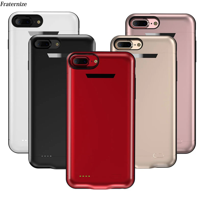Чехол для аккумулятора iPhone 7 Plus 8 Дополнительный внешний аккумулятор чехол