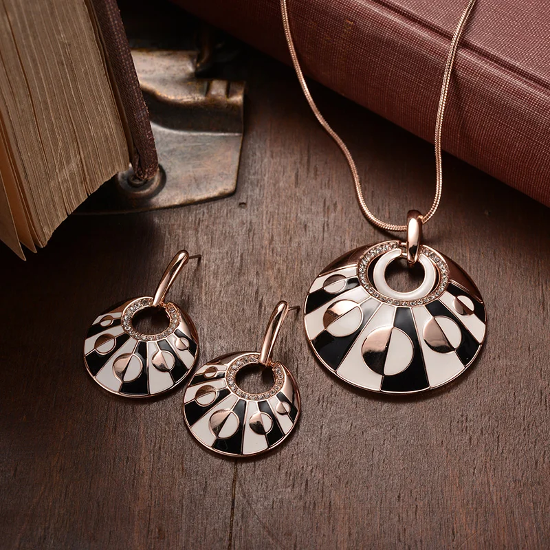 Viennois Дубай набор украшений для женщин покрытый розовым золотом смешанный цвет