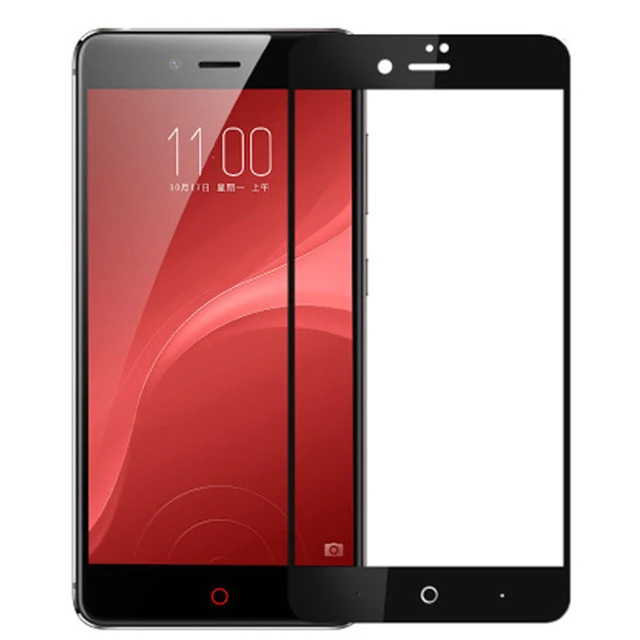 Закаленное стекло с полным покрытием для ZTE Nubia Z11 mini S защита экрана Защитная