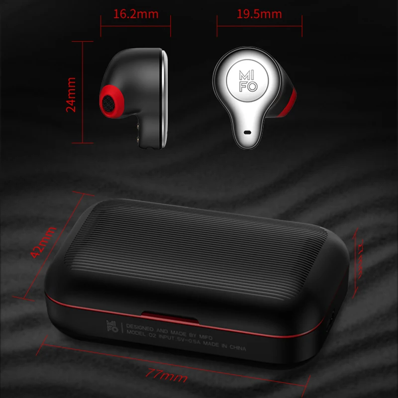 MIFO O2 наушники вкладыши TWS Bluetooth True Беспроводной водонепроницаемый APT X 3d стерео
