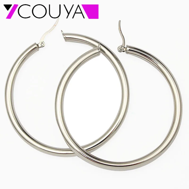 2017 крупноразмерные блестящие серьги новый тренд 5 мм Толщина кольца из