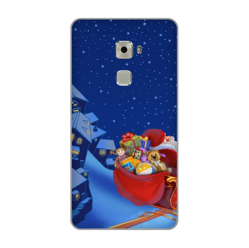 cartoon Santa Claus reindeer Soft TPU phone Case Cover for Huawei MATE 10 PRO 7 8 9 P SMART 20 LITE PLUS shell |