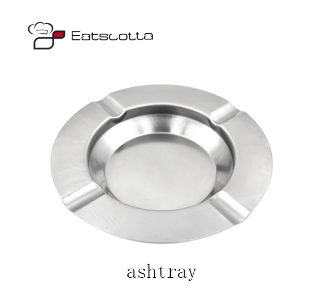 1 шт. высокого качества из нержавеющей стали прочный сигареты пепельница круглая