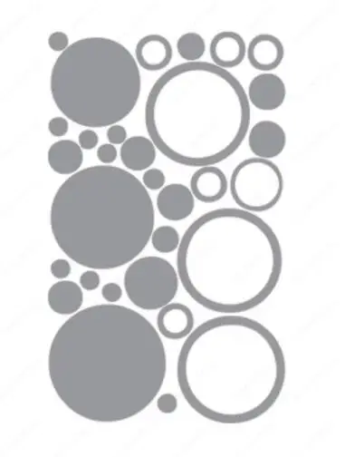 Light Gray 30 шт., 3-15 см, цветные, в горошек, в горошек, настенные стикеры для детей, для детской комнаты, плакат, домашний декор, круглая художественная фреска, виниловые, сделай сам, Наклейки на стены - Цвет: Light Gray