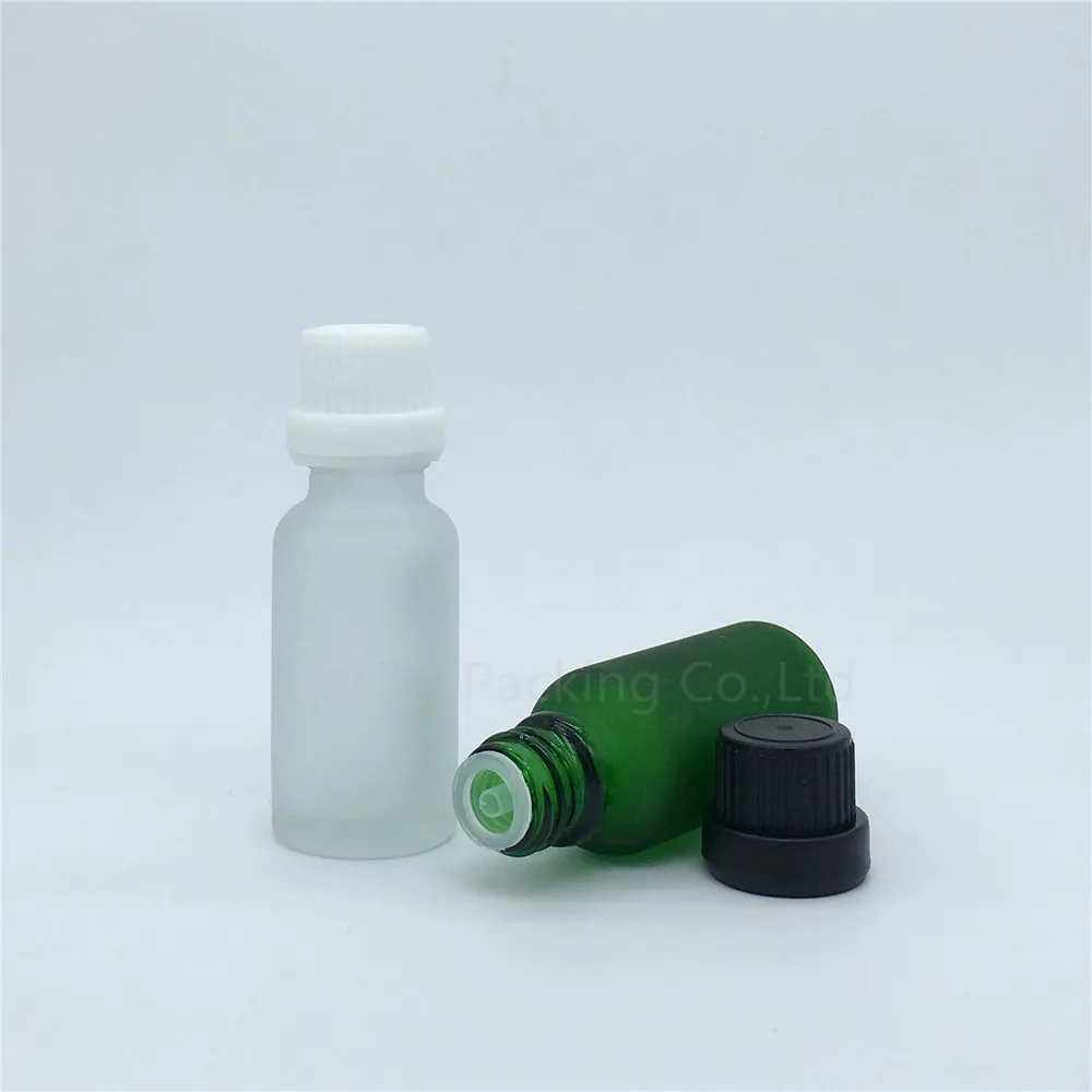 Bottle 20cc Vials Essential Oil Transparent Frosted Glass 20ml Green Blue Amber with Tamper Evident Cap 10pcs | Красота и здоровье