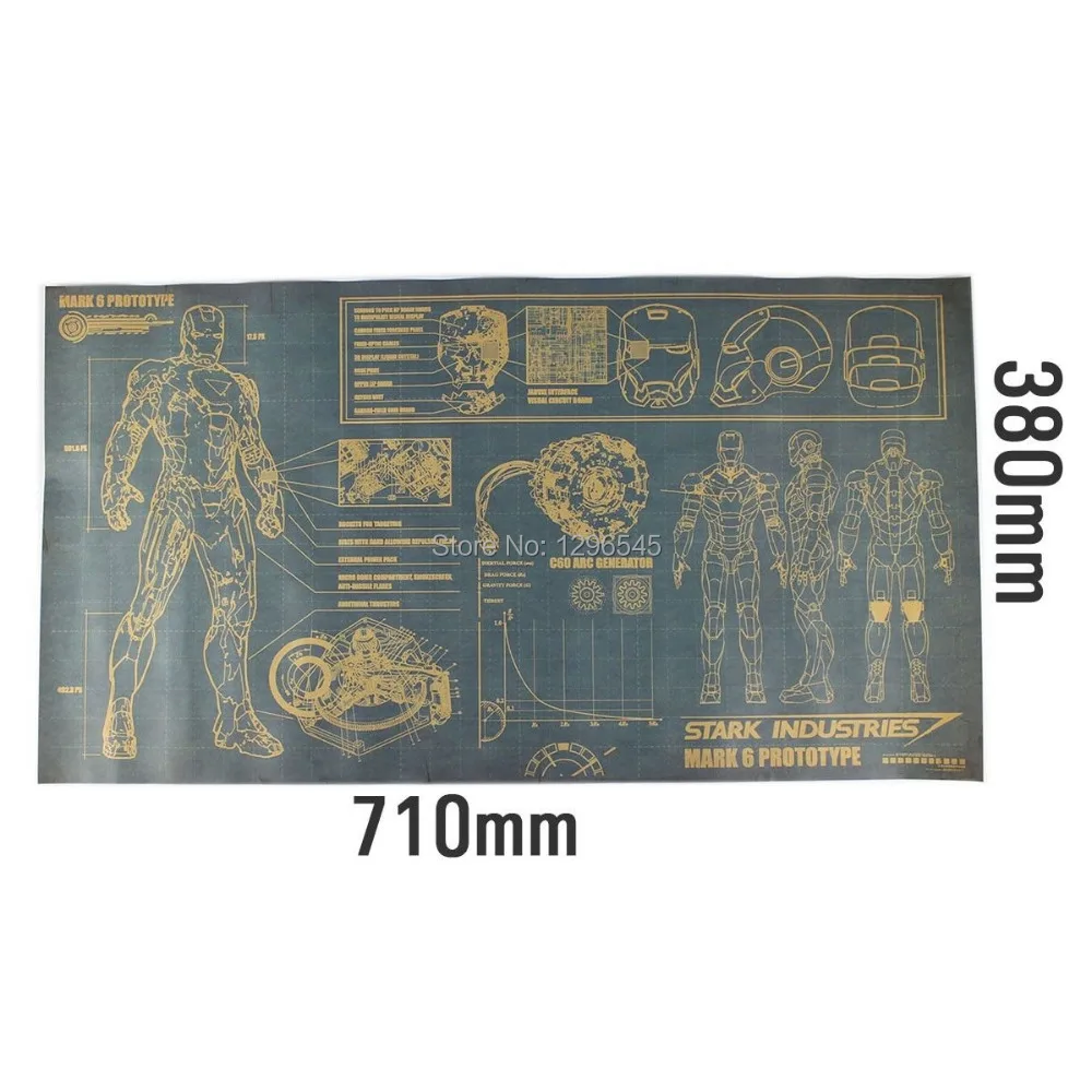 Винтажном стиле бумага искусства железа человек чертежей афиша подарки