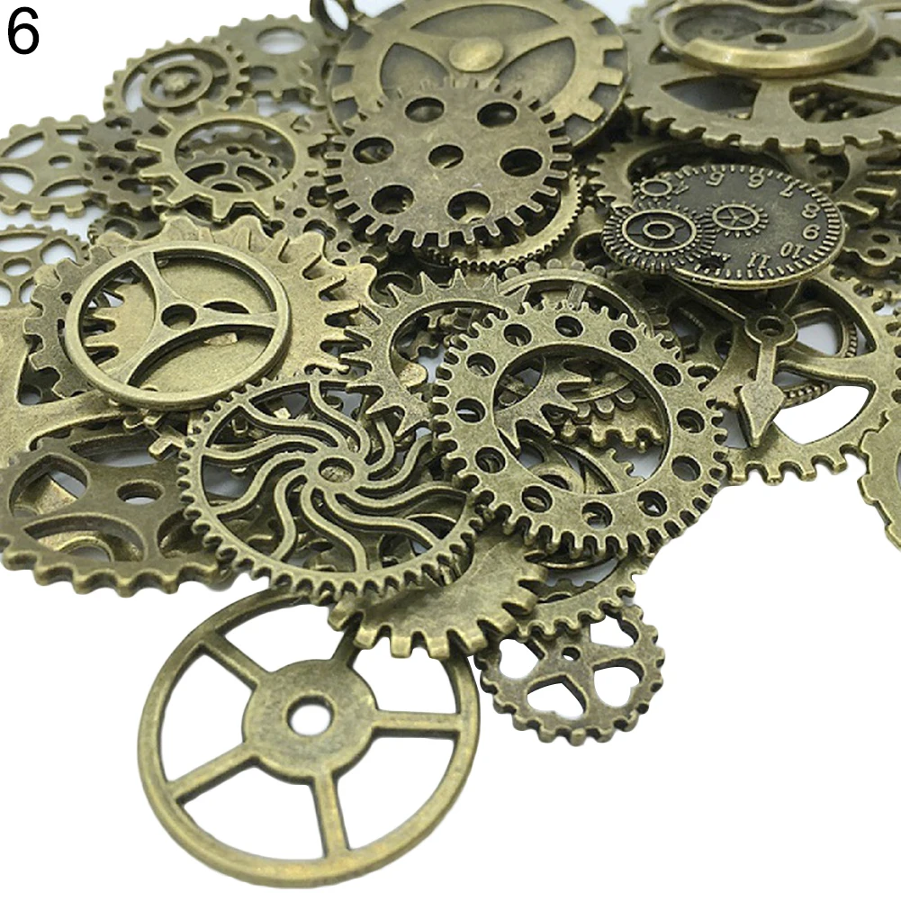 Cogs Jewelry Making DIY сплав подвески шестерни в стиле стимпанк Crafts Art 100g|Инструменты и