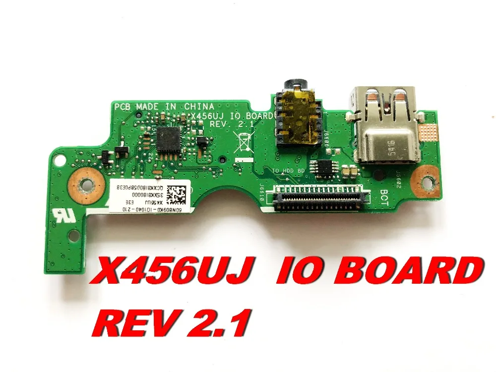 Оригинальная плата для ASUS X456UJ USB аудио SD карты IO Плата REV 2 1 протестирована хорошая