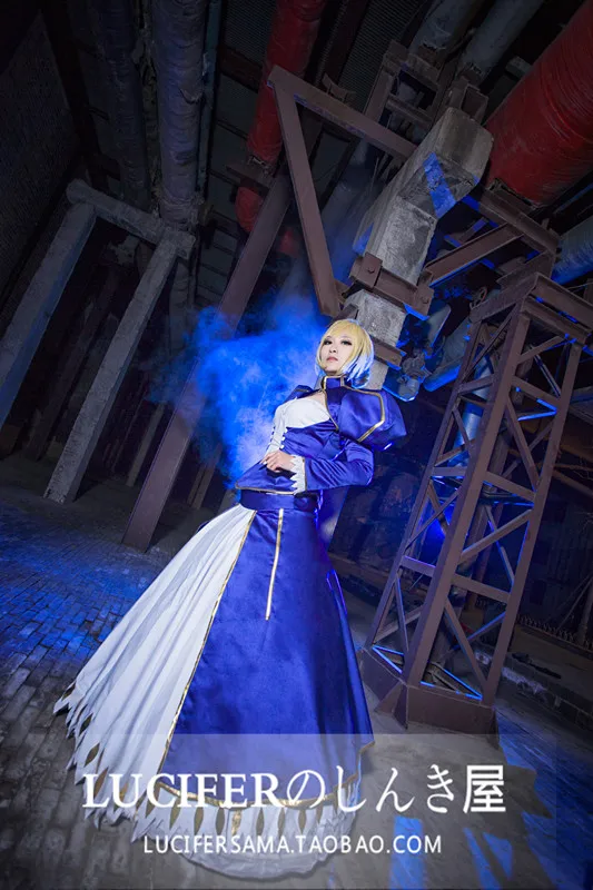 Fate/stay night Saber артурия Пендрагон меч Униформа Хэллоуин косплей костюм наряд Топ +