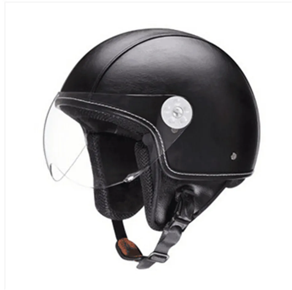 Ретро Cruiser moto rcycle шлем Chopper 3/4 с открытым лицом винтажный шлем 381Z moto Casque Casco moto cicleta Capacete шлемы пилотов