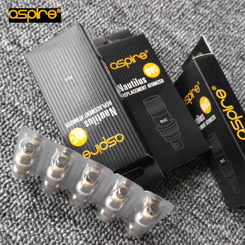 5 шт. 10 Aspire Nautilus BVC катушки 1.8ohm 1.6ohm для мини танк и 2 форсунки | Электроника