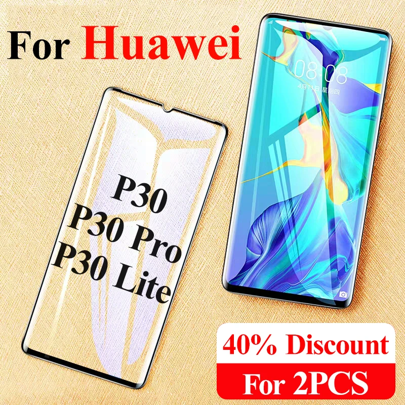 Закаленное стекло для huawei p30 pro lite Защитная Броня huaway p 30 light 30pro 30lite пленка экрана