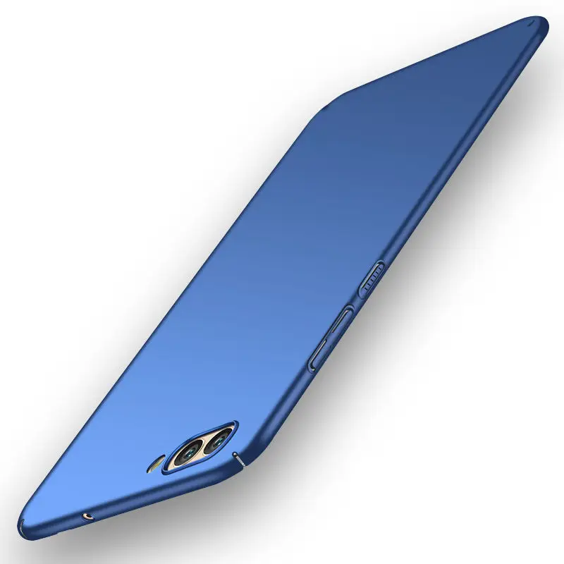 blue Для huawei honor 10 чехол Mofi PC жесткий чехол honor 10 Простой однотонный Тонкий чехол для huawei honor 10 Чехол черный красный синий - Цвет: blue