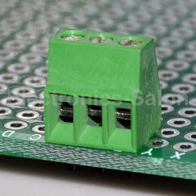 (200 шт./лот) универсальная Клеммная колодка PCB с 3 полюсами 2 54 мм/0 1 дюйма. |
