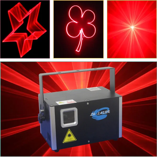 2000 МВт один красный цвет DMX ILDA Анимация проектор для лазерного шоу DJ диско +