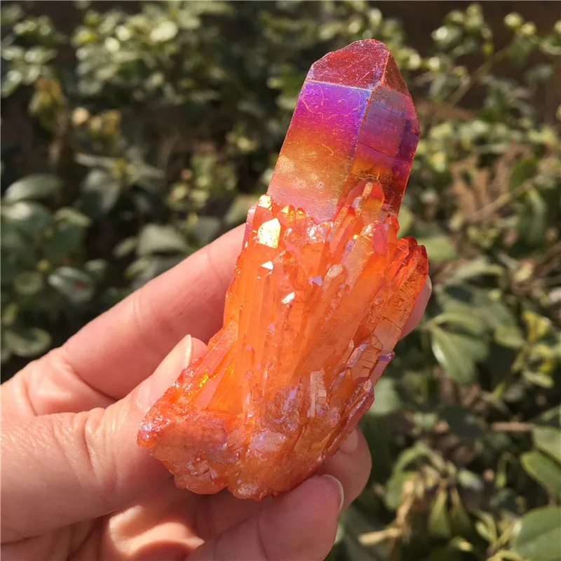 Аура кварцевый кристалл кластер Ангел натуральный Druzy Geode образцы минералов для
