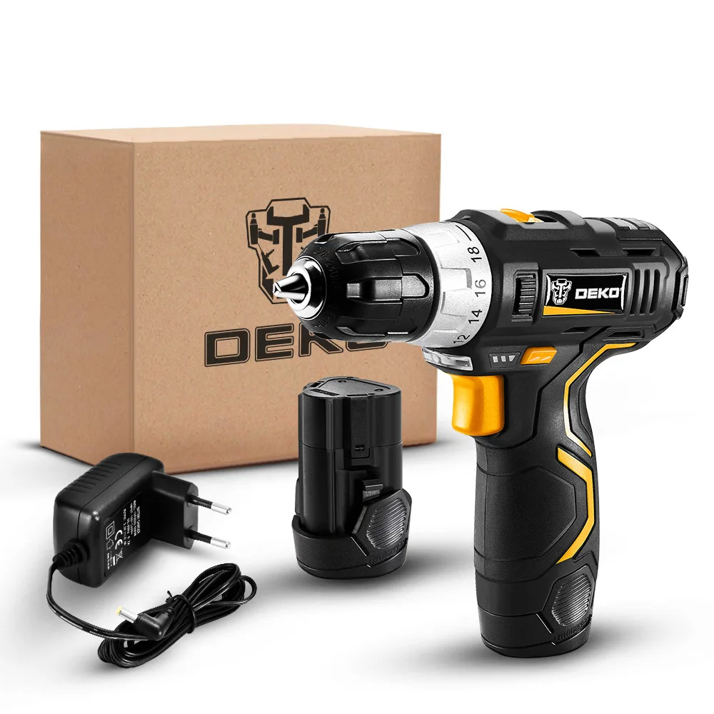 Электрическая отвертка DEKO GCD12DU3 12V MAX Заводская розетка литиевая батарея мини