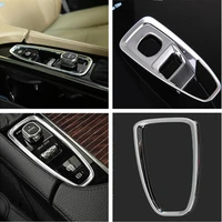lapetus auto styling electrical parking hand brake handbrake multimedia button frame cover trim fit for volvo xc60 2018 2021