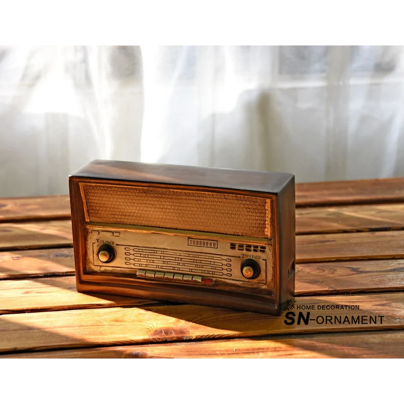 Античная имитация радио модель смолы ностальгия FM украшения Ремесло бар Домашний Декор подарки ремесла