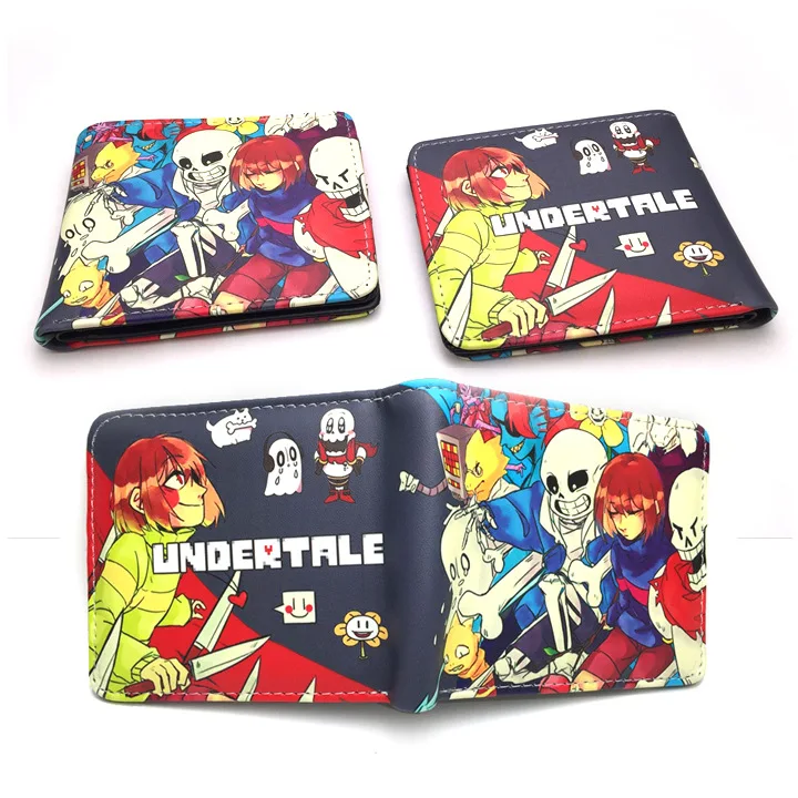 Novelty Game Undertale Wallet PU Student Short Wallets Casual Leather Card Holder Cute Cartoon Gift Kids Children Purse Carteras | Багаж и