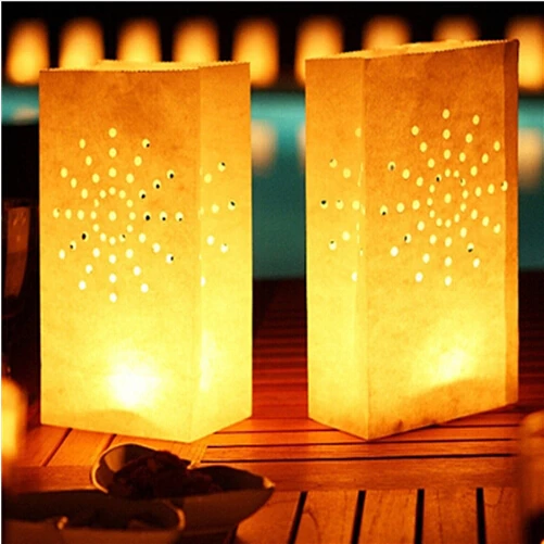 Новое поступление 50 шт. держатель для бумажных пакетов украшения вечерние ринки