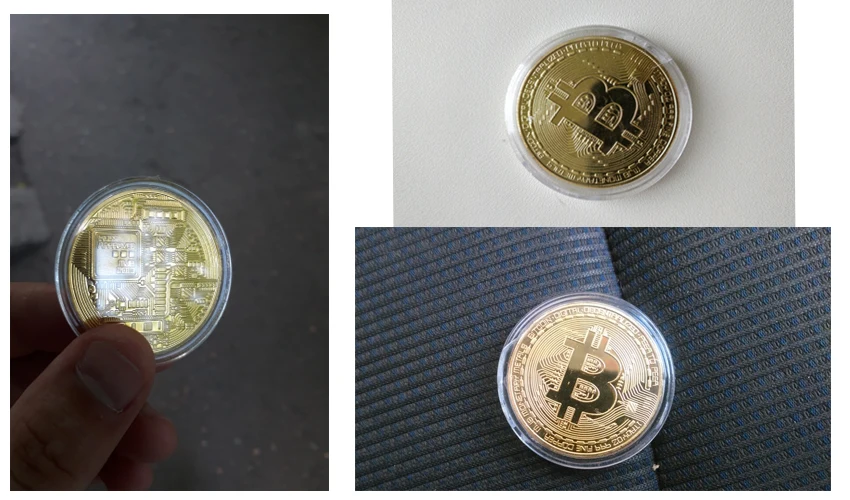Позолоченная монета Биткоин коллекционный подарок Casascius Bit Coin арт-коллекция монет btc физическая Золотая памятная монета