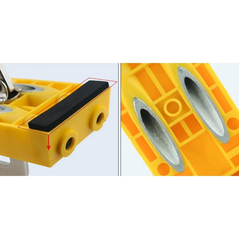 

Woodworking Oblique hole locator Style Pocket Hole Jig Kit Set System for Wood Working Step Drill Screws tool