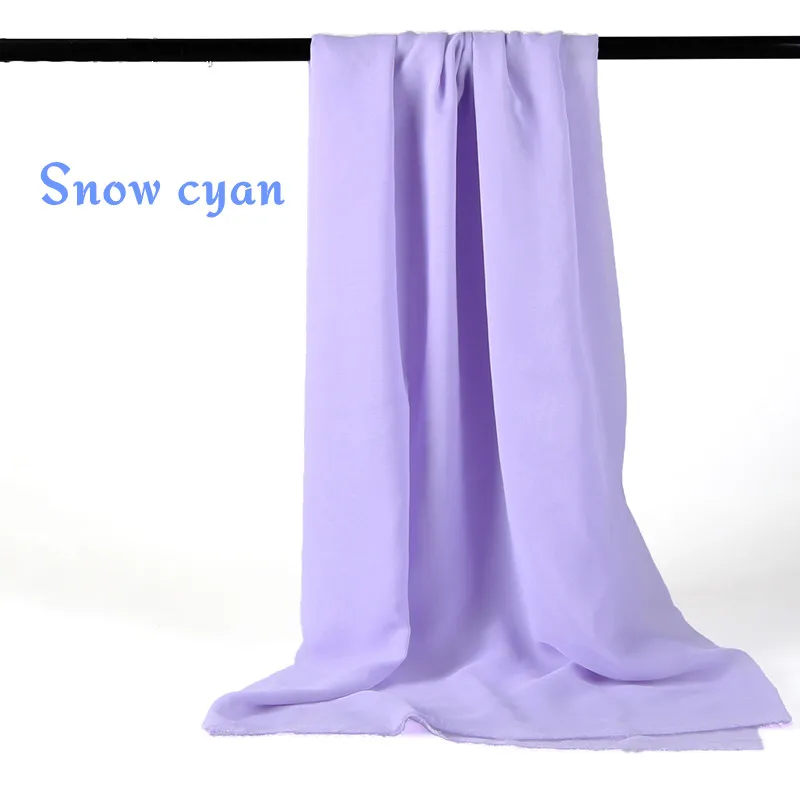 Snow cyan 1 метр, 12 цветов, летняя одежда для снега, ткань, драп, саронг, материал одежды, подкладка, черная, белая, газовая юбка, подкладка, ткань - Цвет: Snow cyan